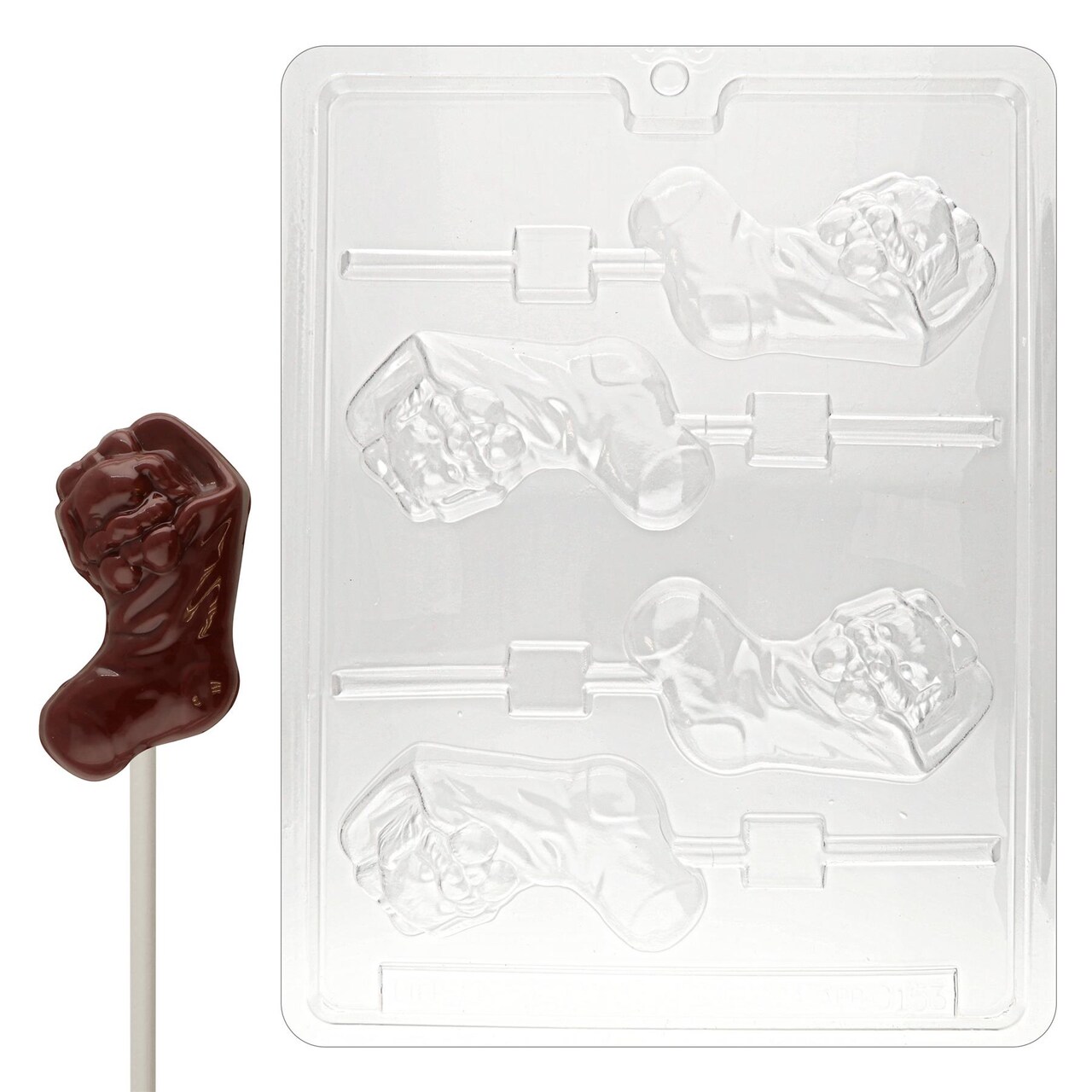 Chocolate Mold Pup In Stocking Lolly Michaels